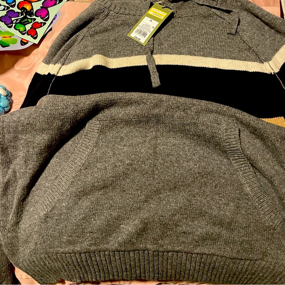 Knitted goodfellow & co hooded pullover sweater